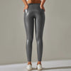 Women Black Pu Leather Pants High Waist Leather Sexy Leggings Trousers Warm Winter Leggings Fleece Trousers Women Thick Stretch