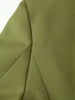 Olive Green Asymmetric Blazer & Pants Set – Women's Ruched Waist Suit Two Piece Office Lady Autumn