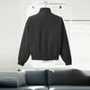 Single Breasted Buckle Zipper Design Versatile Jacket Lady Elegant Tops Spring Loose Casual Stand Collar Street Coat