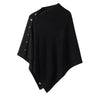 Large Shawl for Womens Spring and Autumn Versatile Diagonal Buckle Loose Cape Knitted Shawls