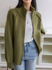 Lazy Style Sweater Jacket for Women Autumn Winter Thicken Warm Soft Knitted Cardigans Zipper Stand Collar Cardigan