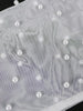 Women White Party Dress Sexy Long Sleeve O Neck Beading Mesh Patchwork Peplum Elegant Event Evening Birthday African Gowns