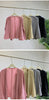 Versatile Pleated Jacket For Women Spring Long Sleeves Solid Color Cardigan Female Casual Coats 2DB1618