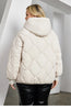 Women's Jacket Winter Plus Size Bio Down Jackets Hooded Quilted Cotton Coat Women Parka Female Clothing Split Hem