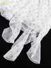 Sexy Slim Print Women's Dress V-Neck Long Sleeve Ankle Length Dresses Elegant Classic Ruffles Female Dress