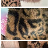Women Autumn Winter Leopard Print Temperament Fur Coat Medium-Long High End Fur Collar With Belt Fur Jacket Overcoat