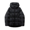 Women Light White Down Jacket with Hood Loose Over Size Casual Autumn Winter Outwear Square Warm Short Coat