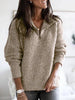 Women's Versatile Comfortable Casual Zipper Pullover Long Sleeve Sweater Jacket for Women