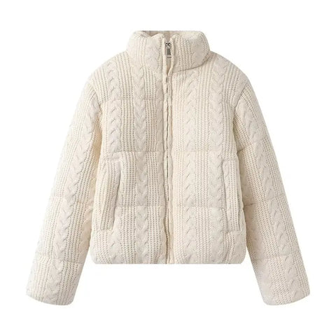 Jackets Women's Parkas Winter Coat Thick Warm Outwear Long Sleeve inszart Elegant With Zipper Casual Woman Jackets