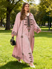 Middle Eastern Elegant Robe, Spring and Autumn Style, Plus-Size Women's Clothing, Ethnic Print, Stylish, Loose and Comfortable, Holiday Style