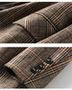Autumn Vintage Single Breasted Office Plaid Blazer Ladies Long Sleeve Korean Loose Suit Jacket Women Blazers Female