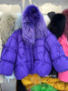 Lagabogy Big Natural Fox Fur Puffer Jacket Winter Clothes Women Thick Warm White Duck Down Coat Female Real Fur Parker