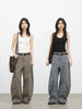Women Jeans Loose Casual High Waist Wide Leg Denim Pants Paisley Female Trousers Spring Autumn