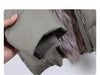 White Duck Down Jacket Winter Women Warm Loose Coat Natural Real Fox Fur Collar Thick Outerwear Parkas