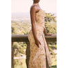 Elegant 2 Pieces Dress Set with Scarf Women Matching Sets Sexy Cropped Top and Long Dress Set Casual Dress