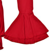 Women's A-Line Bodycon Mini Dress Ruffle Hem V-Neck Asymmetrical Buttons Long Sleeve Short Dress Party Streetwear Outfits