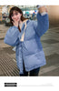 Winter Short Jacket Woman Parkas Thick Warm Spliced Hooded Parka Oversized Korean Loose Cotton Padded Outerwear