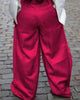 Women detachable pocket Zipper Fly Loose Wide Leg Pants Cargo Streetwear Safari Style Trousers