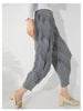 Versatile Slim Pleated Pencil Pants Women Elastic High Waist Solid Color Trousers Casual Autumn 2AA3771