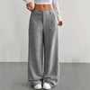 Women Autumn Winter Corduroy Pant Retro Wide Leg Trousers Lady Casual High Waist Solid Pants Street Chic Clothes