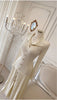 Retro Elegant Knitted Dress Women Long Sleeve Slim Single Breasted Bodycon Dresses Ladies Lapel Hollow Out Long Robe Vestidos