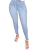Thin Leg Elastic Jeans Women High Waist Skinny Denim Pants Oversize Trousers Shaping Butt Lift Jeans