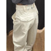 Retro American Curved Knife Navy Blue Wide Leg Straight Jeans Women Spring Autumn Casual High Waist Trousers Loose Casual Pants
