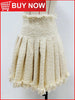 High Street Designer Women's Tassel Fringed Tweed Trimmed Jacket