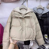 Autumn Winter Fake Two Pieces Splicing Cotton Jacket Women Cotton-Padded Thick Warm Parkas Short Coat Female Casual Lady Top