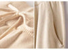 Women 100% Wool Pants Autumn and Winter Soft Comfortable High-Waist Knitted Thicken Pants Female Thin pants Casual Trousers