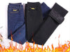 Winter Vintage Velvet Flare Jeans Warm Plush Lined Skinny Vaqueros Casual High Waist Womens Denim Pants Thicken Bell-bottoms
