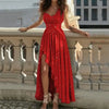 Women Evening Dresses Sexy Elegant Red Cocktail Party Chic Gala Graduation Formal Occasion Bridesmaid Gown Dress Clothes