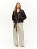 Korean Style Relaxed Motorcycle Leather Jacket Spring Casual Short Jacket for Women Sweet Cool Retro Solid
