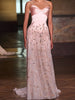 Elegant Plus Size Pink Sweetheart Beaded Evening Dress Women Wedding Party Prom Gowns SS529 Customized