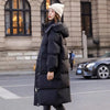 Down Cotton Jacket Women's Winter Clothing Korean Loose Cotton-Padded Coat Casual Long Overcoat Thick Warm Hooded Parka