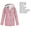 Thicken Women Winter Jacket Coat Fleece Hooded Press Button Zipper Outerwear Mid Length Parka Warm Down Jacket