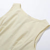 Women Beige Pleated Cape Set Loose Long Sleeved Ruffles Blouse A-line Maxi Flowy Skirt Chic Formal Evening Party Outfit