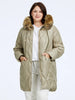 Women's Winter Jacket Plus Size Women Parka Long Down Jackets Hooded Diamond Quilted Coat Female Clothing Split Hem