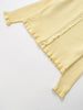 Women Elegant Yellow Sweater O Neck Single Breasted Long Butterfly Sleeve Knitted Cardigan Autumn Office Lady Coat