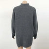 Women Turtleneck Sweater Dress Autumn Solid Long Sleeve Casual Elegant Mini Oversized Knitted Dress Winter Clothes
