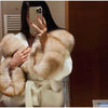 Cotton Lined Furry Fur Collar Belts Jacket Women Long Sleeve Thicken Warm Female Coat Winter Street Casual Outwear
