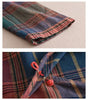 2 Piece Sets Women Casual Pants Suits Autumn Vintage Style Plaid Pattern Loose Female Tops And Harem Pants D405