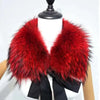 Raccoon Fur Collar Women Winter Coat Hood Decor Furry Fur Collar Warm Coat Shawl Natural Raccoon Fur Scarf Neck Warmer