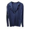 Women's Textured Pleated Blazer Set Elegant Loose Coat And Straight Skirts Lightweight Two Pieces Sets 2DB7888