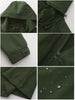 Women's Casual Water-Resistant Trench Coat Detachable Hood Windbreaker Solid Color Long Sleeve Light Weight Jacket