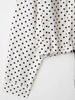 Women Elegant Polka Dot Pink Jacket Single Breasted High Collar Drawstring Coat Spring Lady Street Outwear