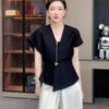Women's Vest Coat Spring Autumn V-neck Solid Color Ladies Vest Jacket Slim Korean Version Elegant Lady Waistcoat