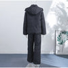 In stock Polka Dot Hooded Puffer Coat Drawstring Hem Zip‑Up Winter Women Warm Pants Set Glam Causal Lady Cotton‑Padded Suit
