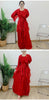 Ruffles Pleated Dress Women Round Neck Flare Sleeves Solid Maxi Belt Dresses Party Spring 2AA1502