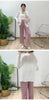 Blue Pleated Coat For Women Turn-down Collar Long Sleeve Lightweight Cardigan Jackets Chic Female Clothes 2DB3445